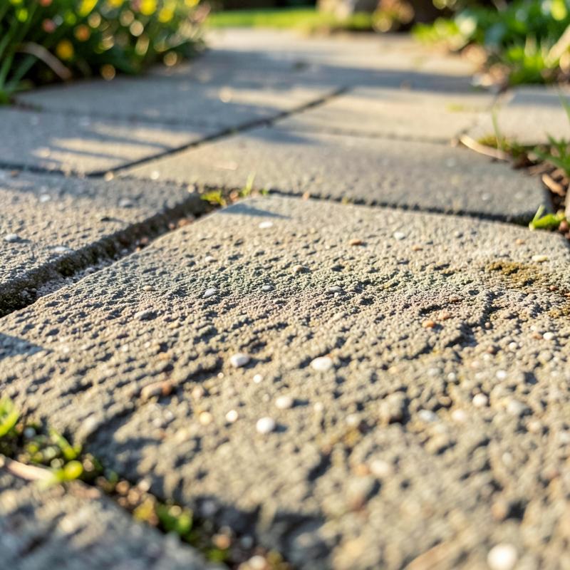 Detail betonové zámkové dlažby